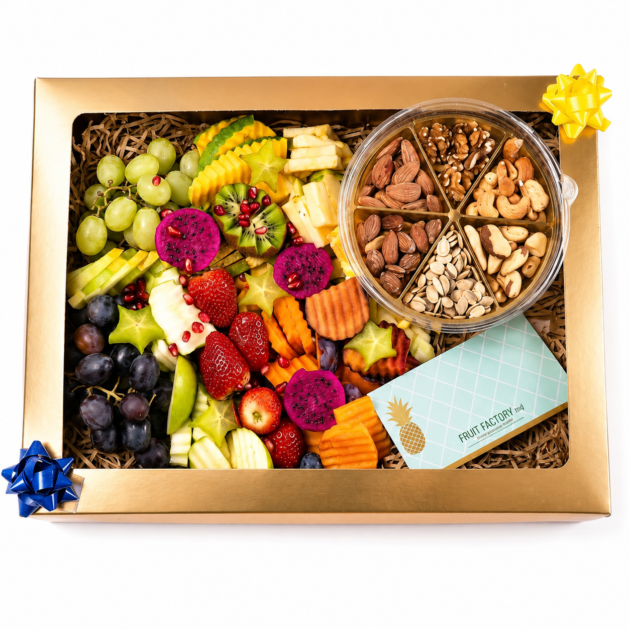 מגש עגול & מגש פיצוחים זוגי במארז מתנה  | 6 סועדים